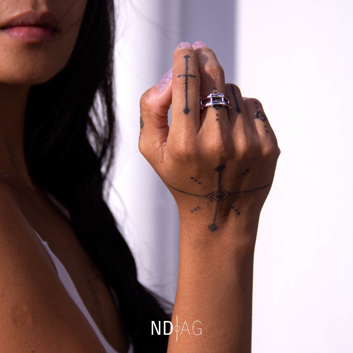 "NDAG" OCTO Silver Ring