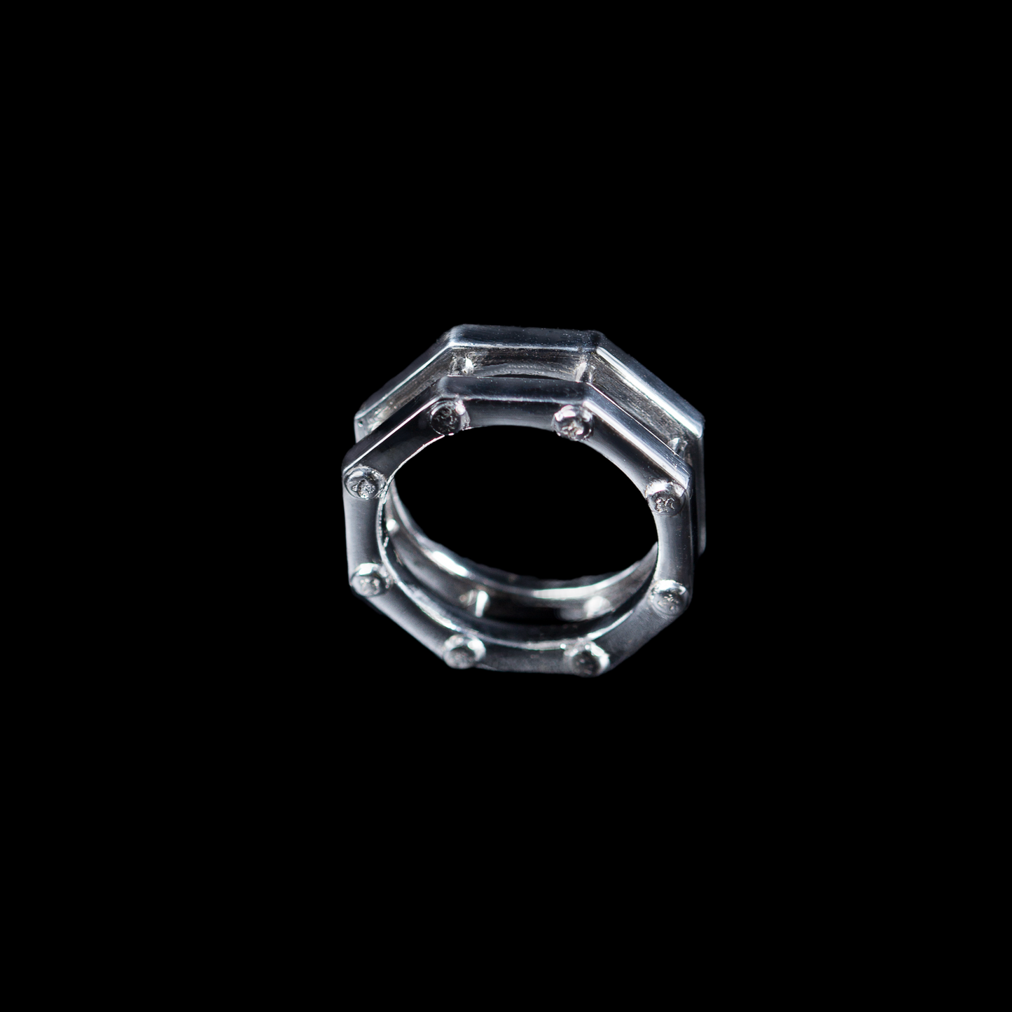 "NDAG" OCTO Silver Ring
