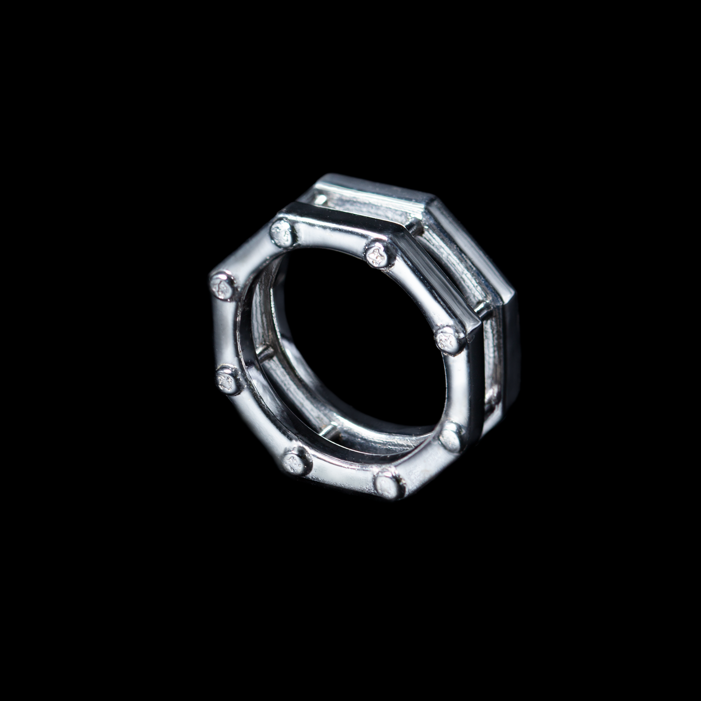"NDAG" OCTO Silver Ring