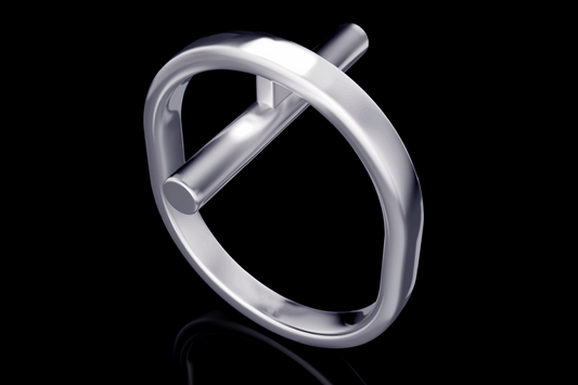 “NDAG” Rod Silver Ring