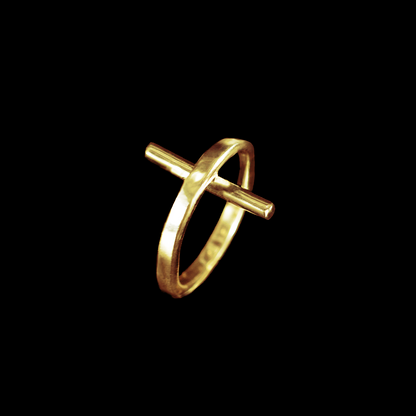 “NDAG” Rod Petite Gold Ring